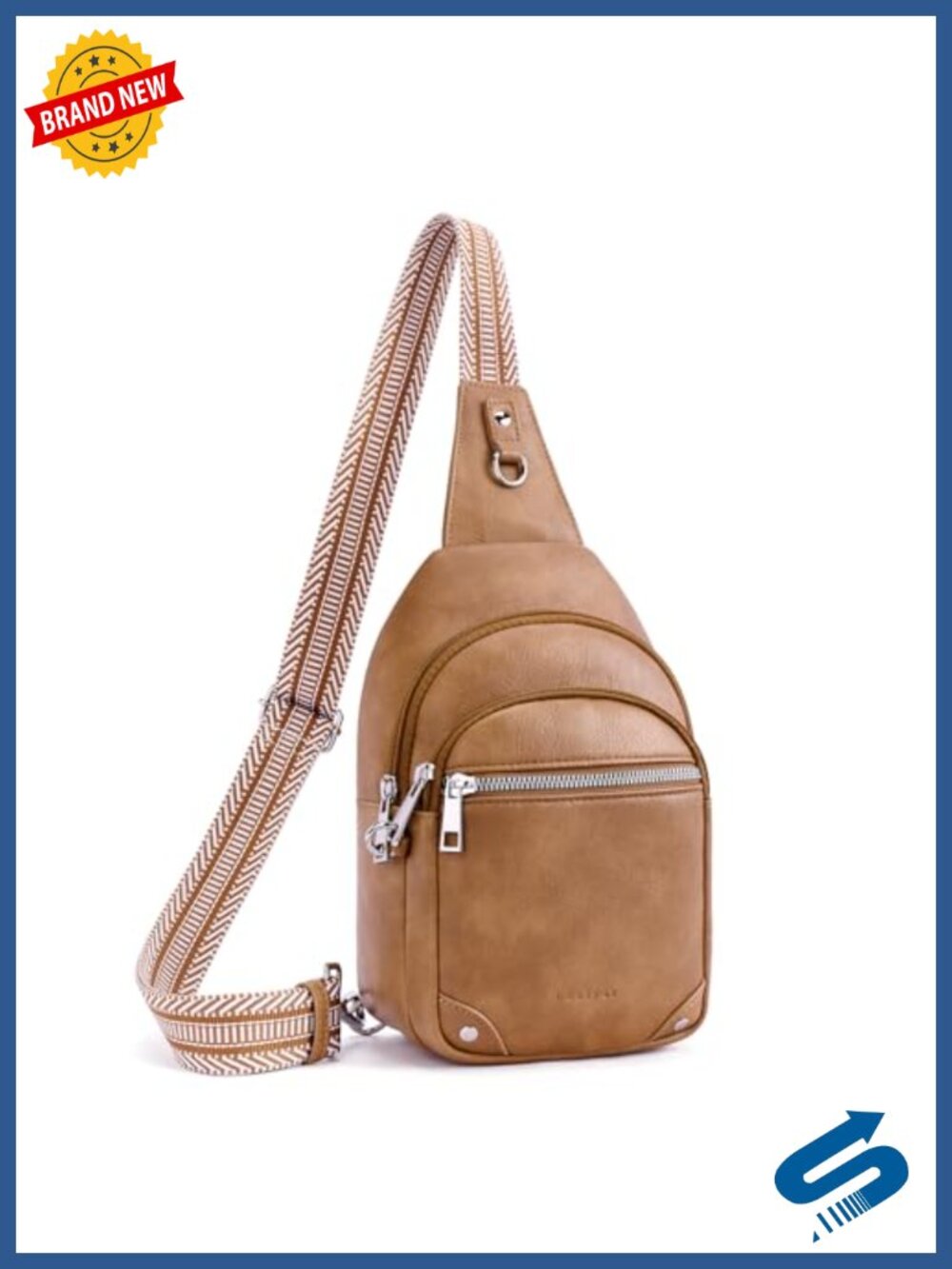 Anti Theft Crossbody Bag with RFID Protection Vegan Leather Sling Purses